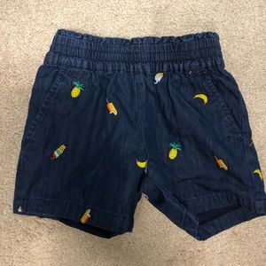 Hanna Andersson Girls 6-7 Jean Shorts